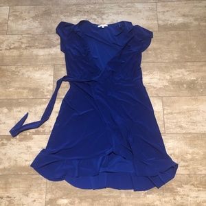 Tash & Sophie Blue Wrap Dress, size M